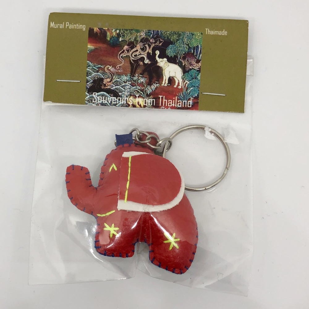🐘 Handmade Elephant Keychain-From Thailand! NWT